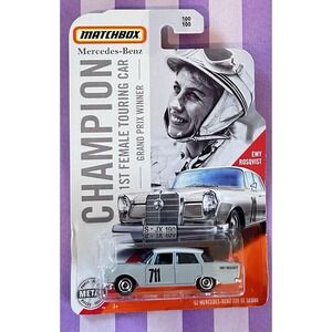 Matchbox Mercedes-Benz 220 SE Sedan Champion Diecast 1:64 Gray Black 1962